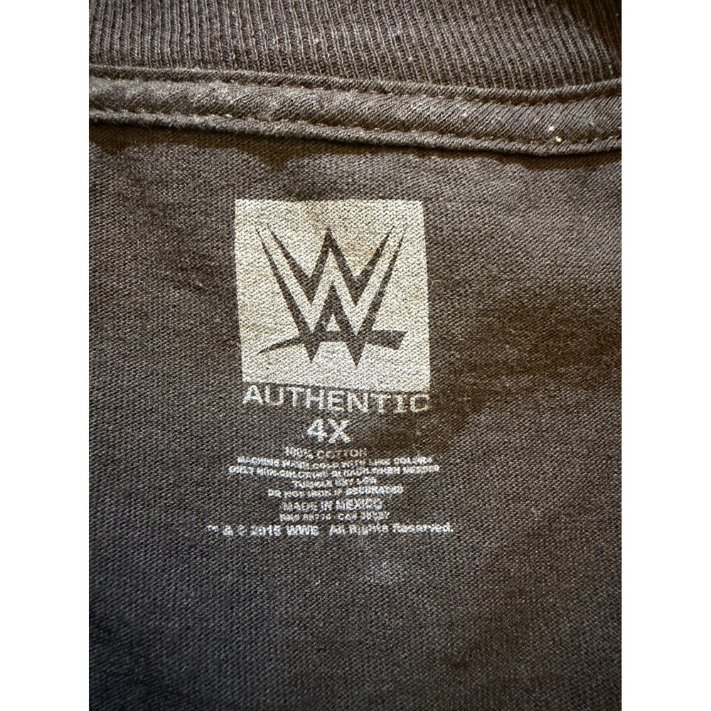 WWE Roman Reigns One Versus All Graphic T-Shirt Black Mens 4X Authentic Wear - Picture 4 of 7